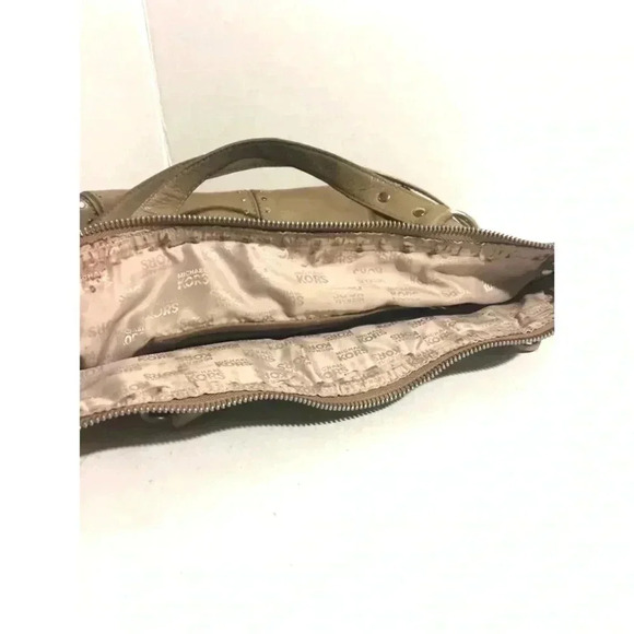 Michael kors beige leather satchel handbag - Picture 7 of 10